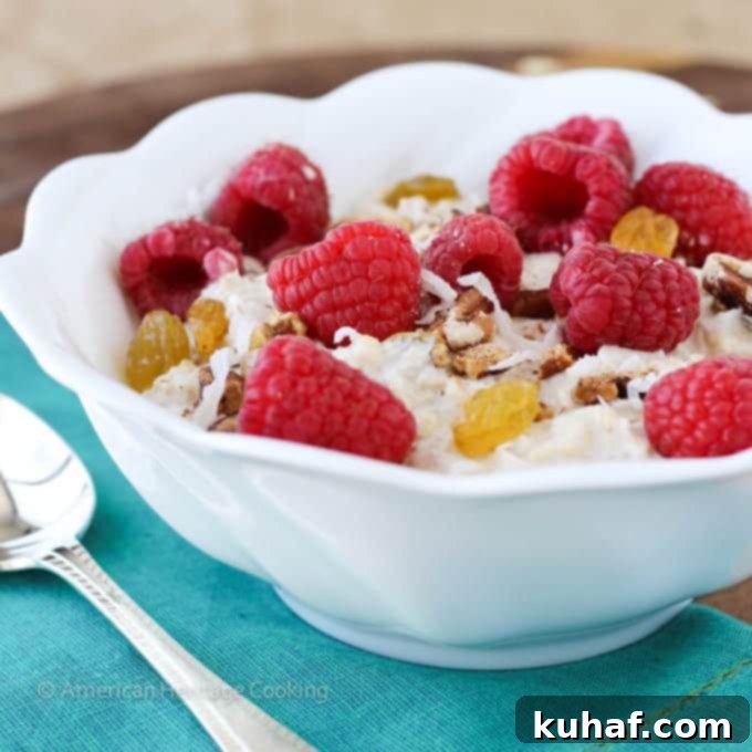 Bircher Muesli - A delightful bowl of overnight oats with fresh berries and nuts.