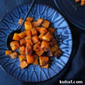 Spiced Roasted Butternut Squash Perfect Serving