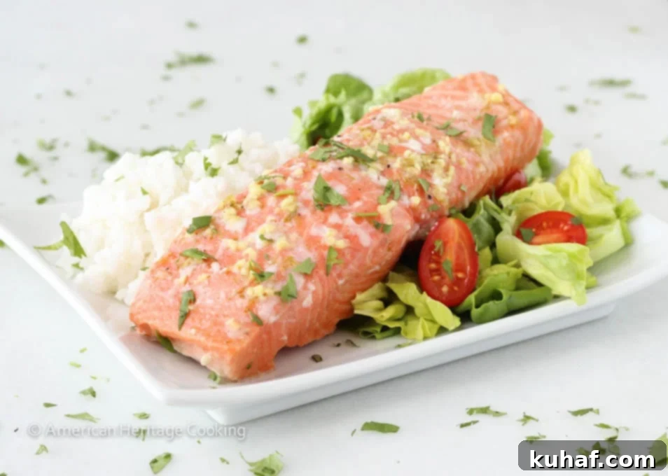 Ginger Lime Salmon with Coconut Rice, a vibrant and healthy dinner