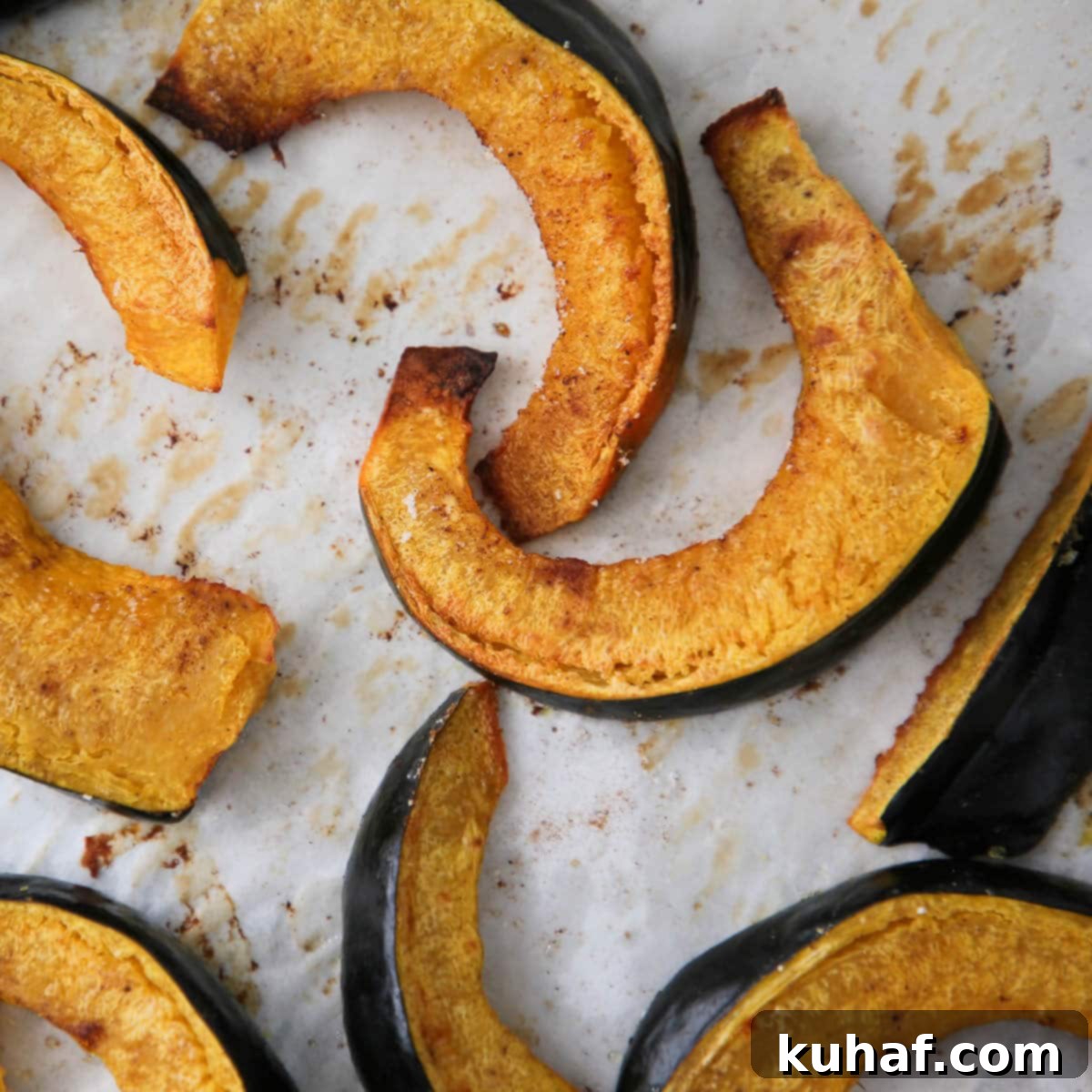 Perfectly Roasted Acorn Squash 3 Healthy Roasted Acorn Squash White Background