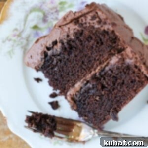 Romantic Valentine's Desserts 13 One bowl chocolate cake slice on a plate.