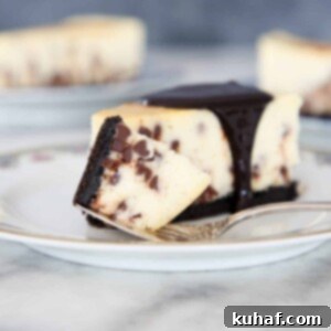 Romantic Valentine's Desserts 17 Chocolate Chip Cheesecake.