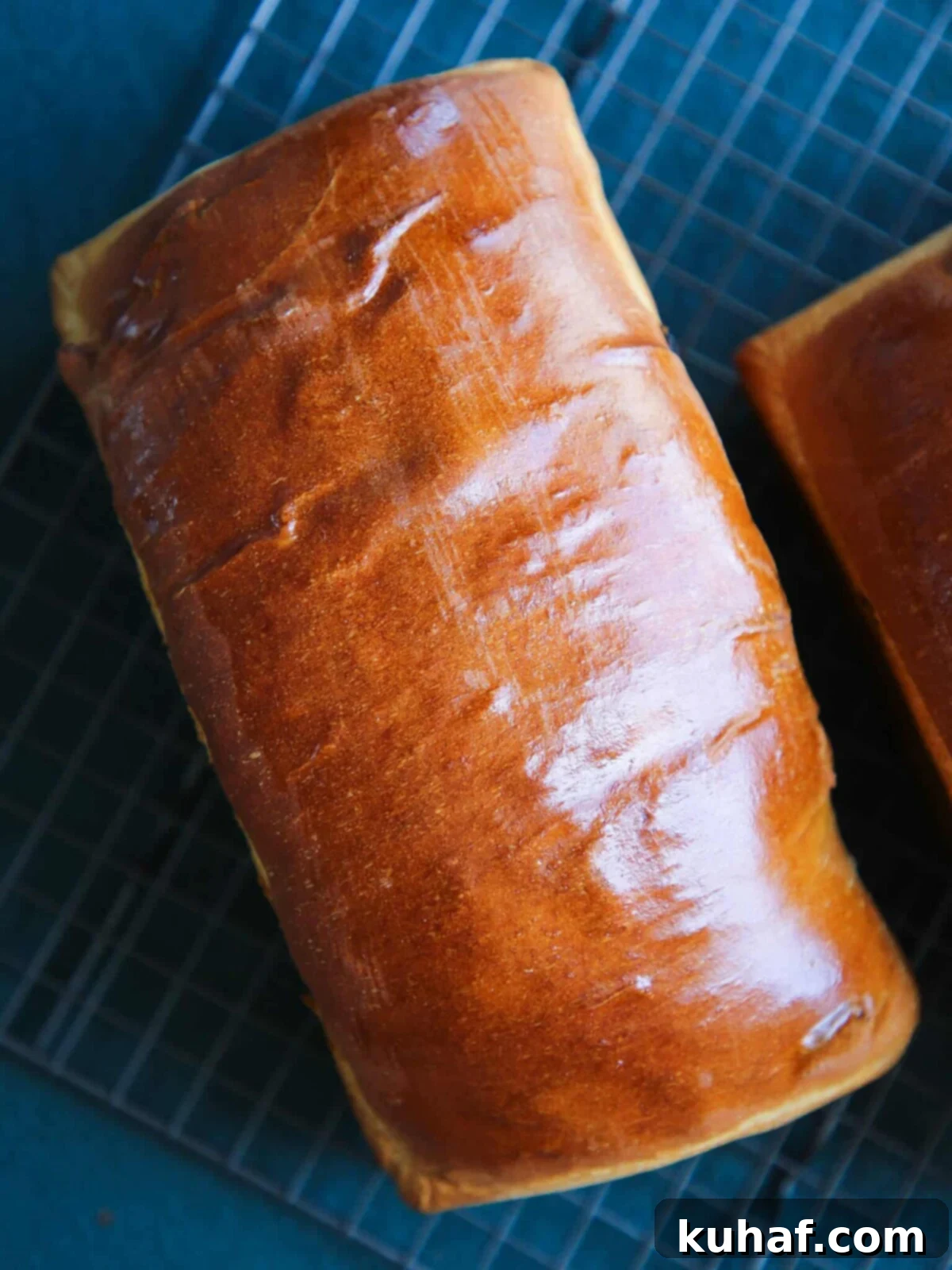 Old Fashioned Raisin Bread Loaf unsliced.