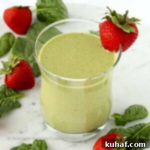 Strawberry Banana Spinach Smoothie