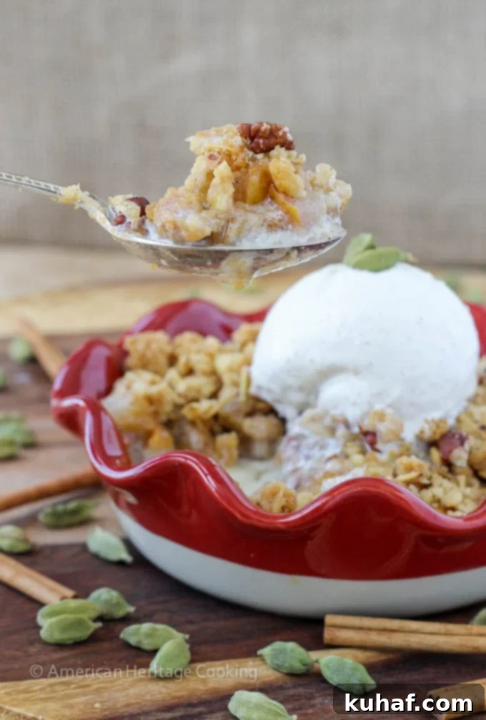 Cardamom Pear Crisp