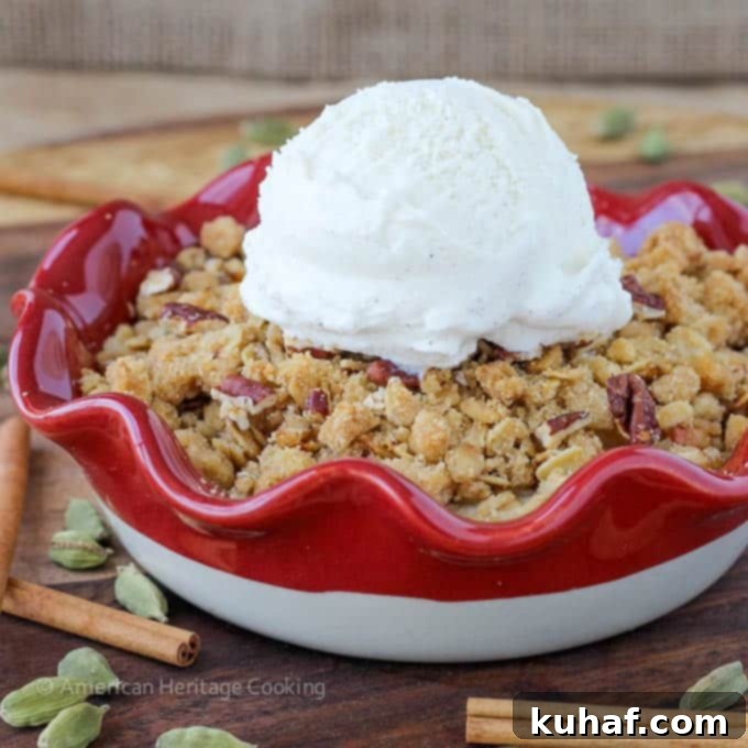 Cardamom Pear Crisp