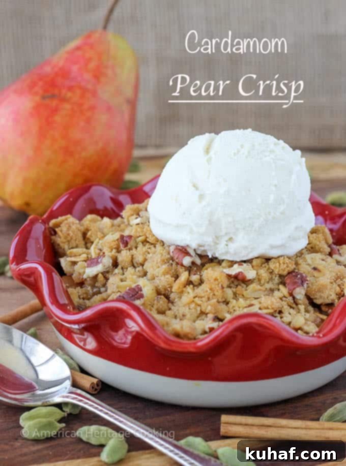 Cardamom Pear Crisp