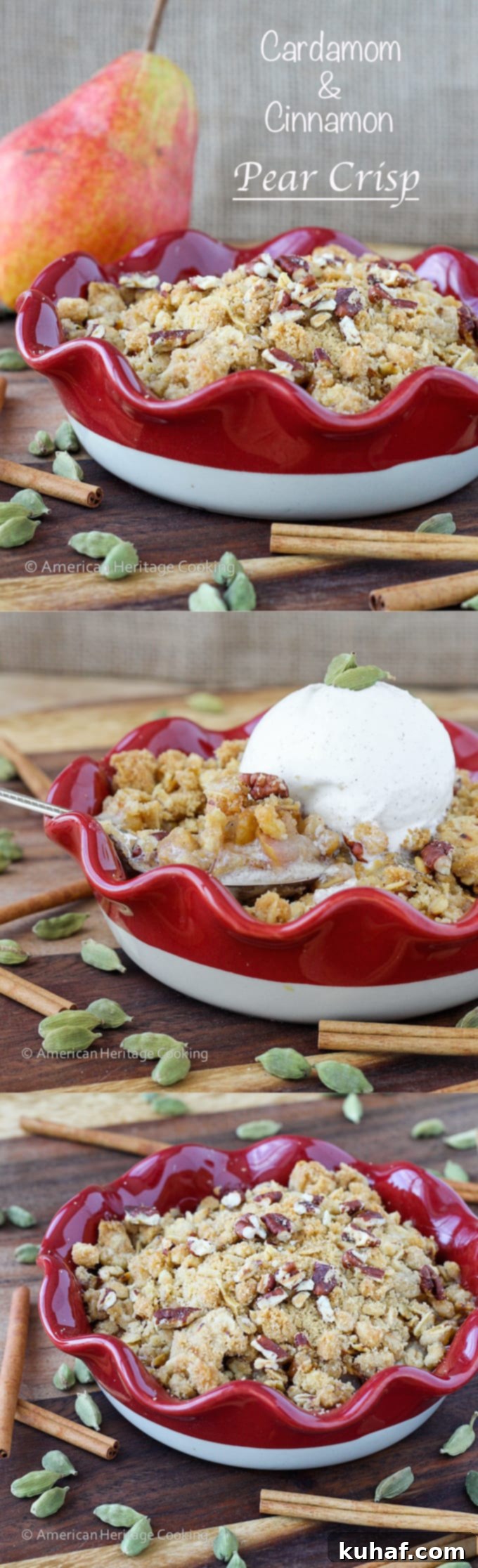 Cardamom Pear Crisp