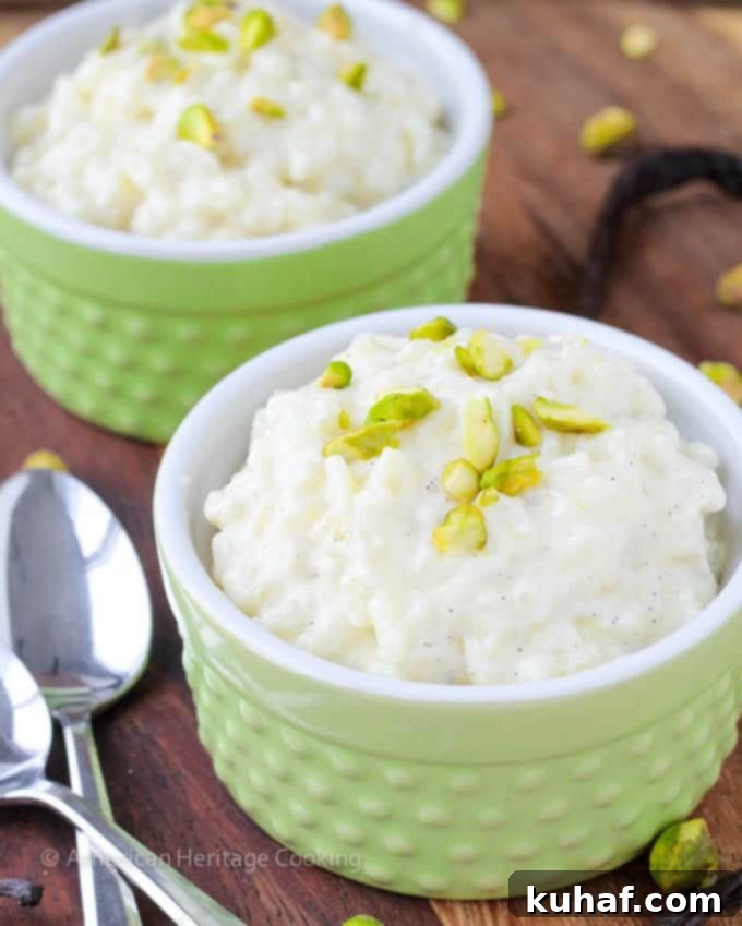 Vanilla Bean Rice Pudding texture