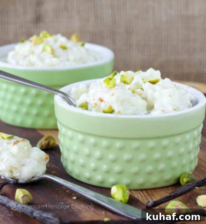 Homemade Vanilla Bean Rice Pudding