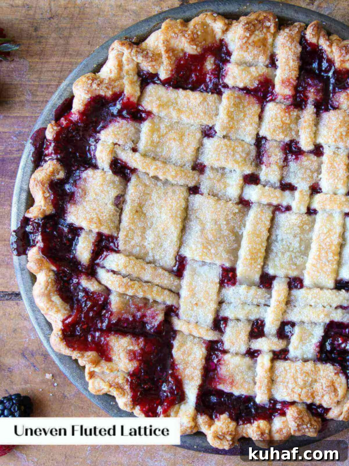 Simple Steps to a Beautiful Lattice Pie Crust 14 baked artistic lattice crust.