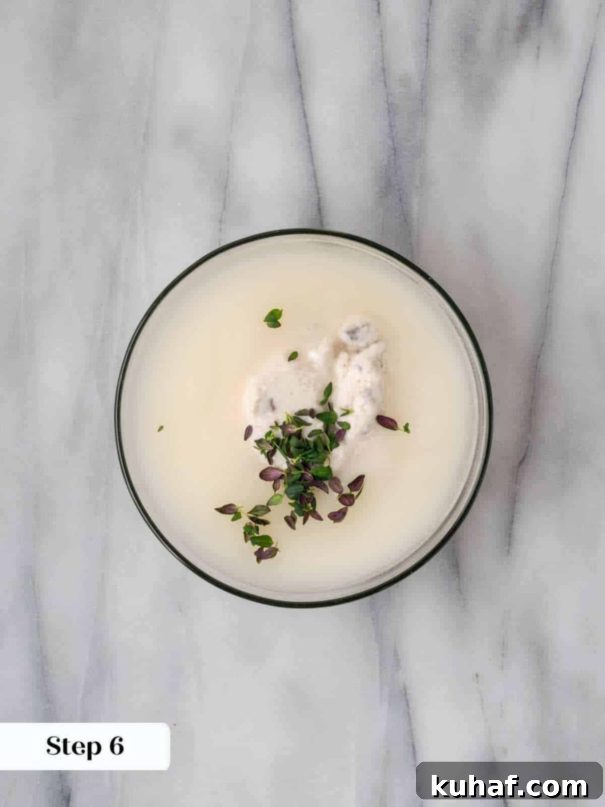 cream of mushroom soup sauce.