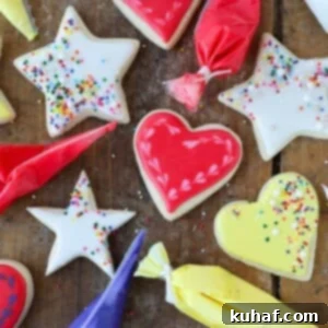 royal icing heart.
