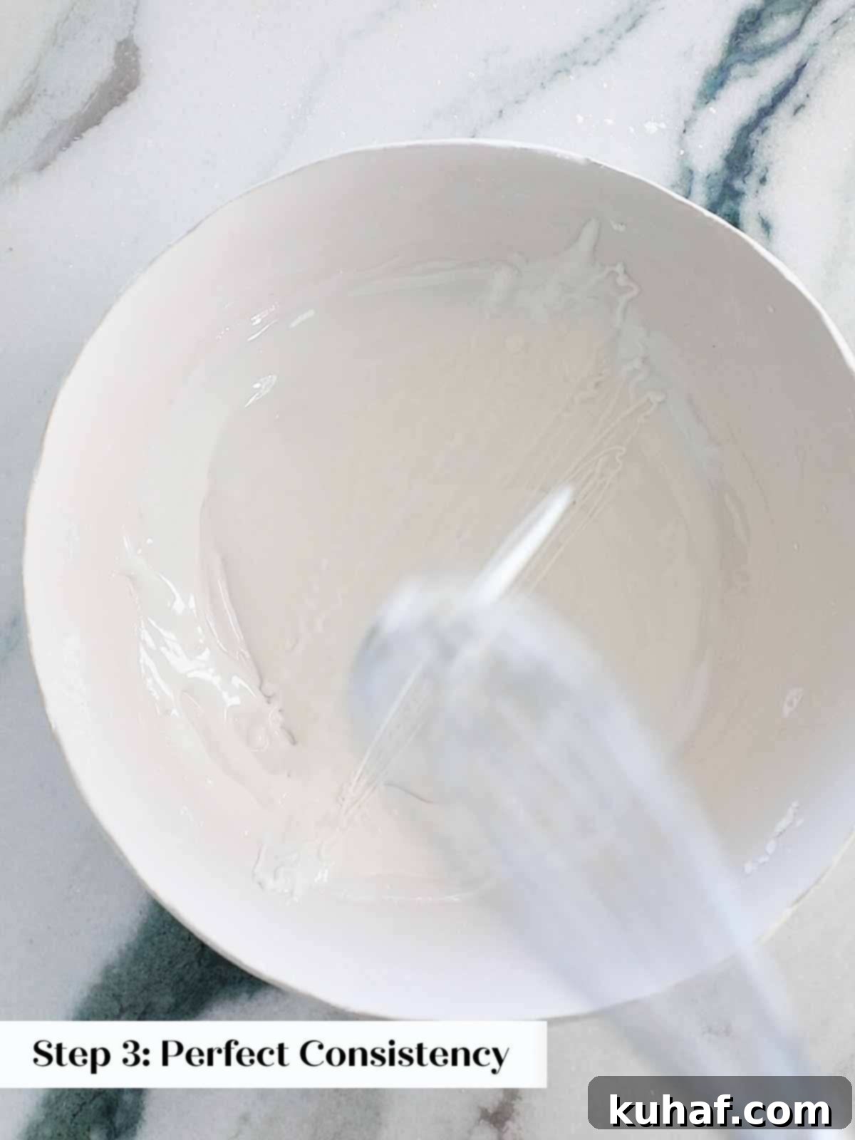 perfect icing consistency for beautifully decorated sugar cookies.