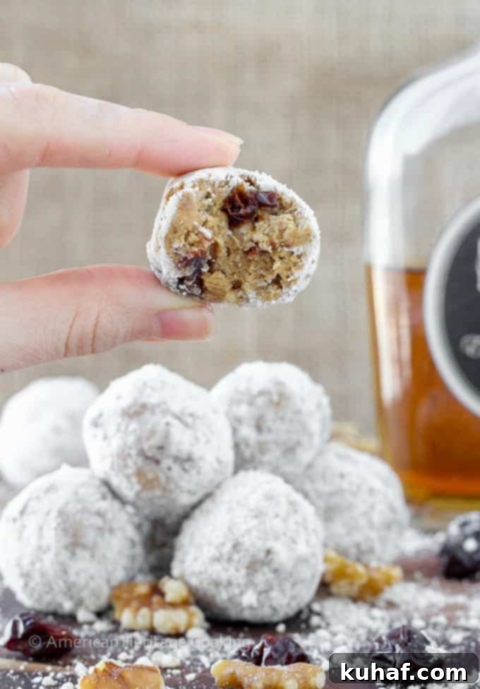 Gingersnap Brandy Truffles 4 Delicious No-bake Gingersnap Brandy Balls on a serving plate