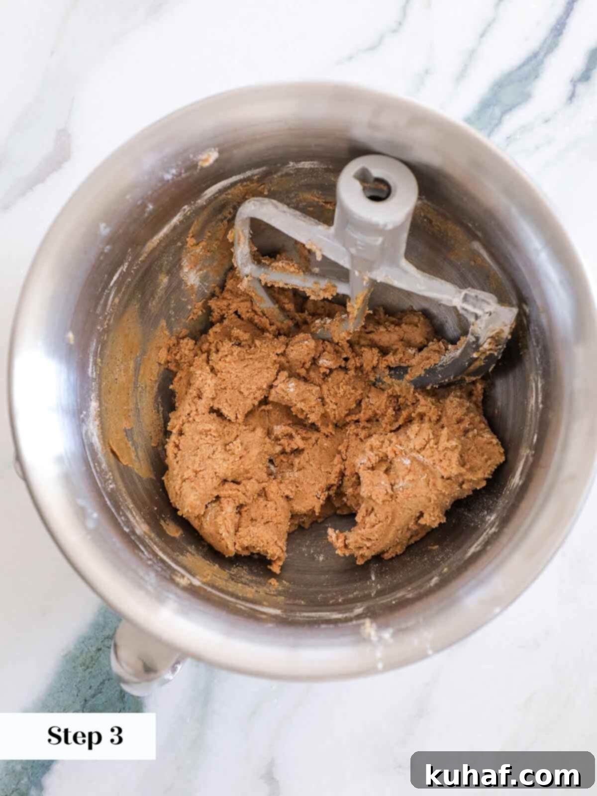 Warm Spiced Sugar Delights 6 Cinnamon sugar cookie dough mixed to perfection in a stand mixer bowl