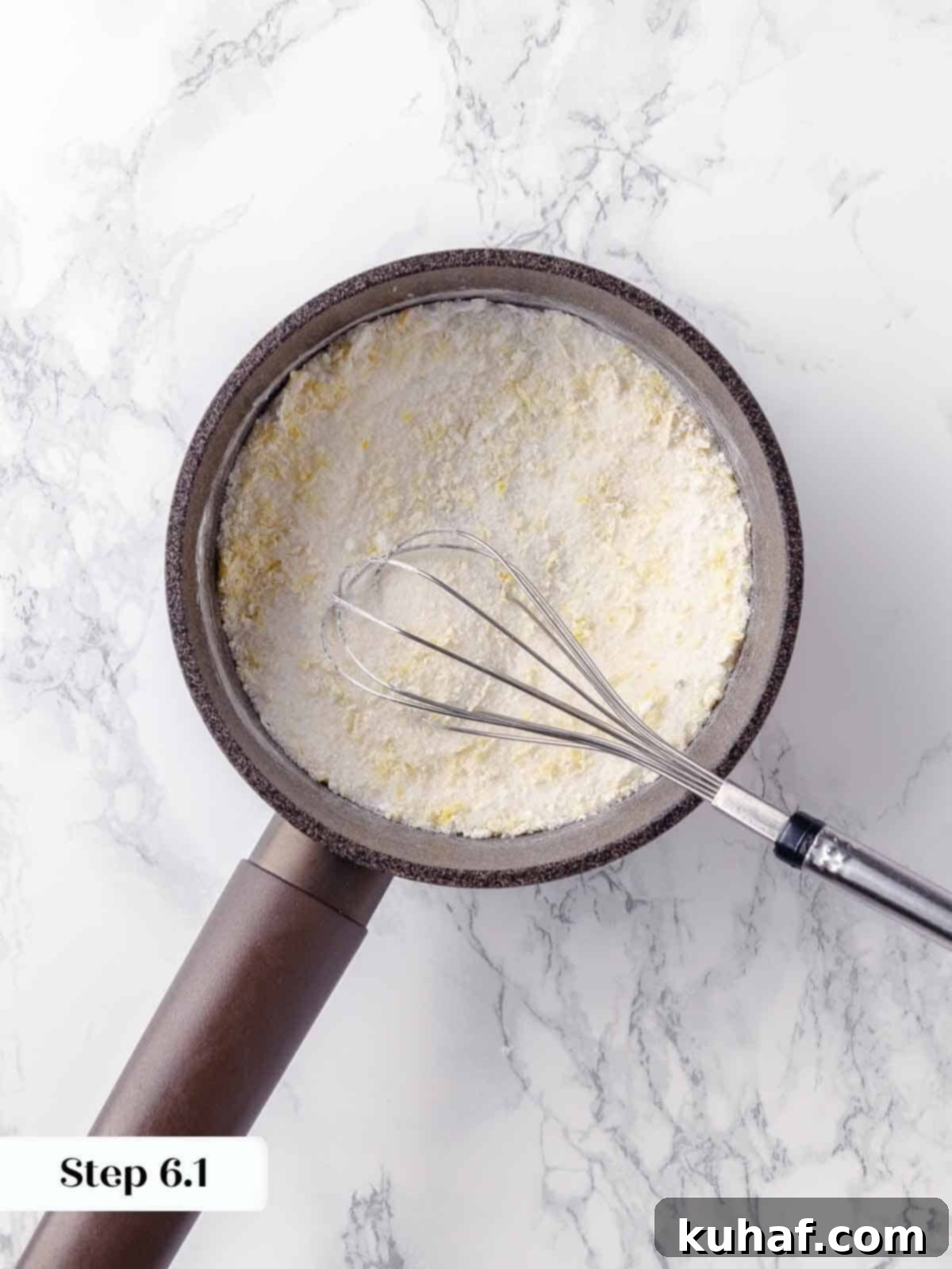 Various types of sugars being meticulously whisked together in a spacious mixing bowl, preparing the base for the delightful pie filling.