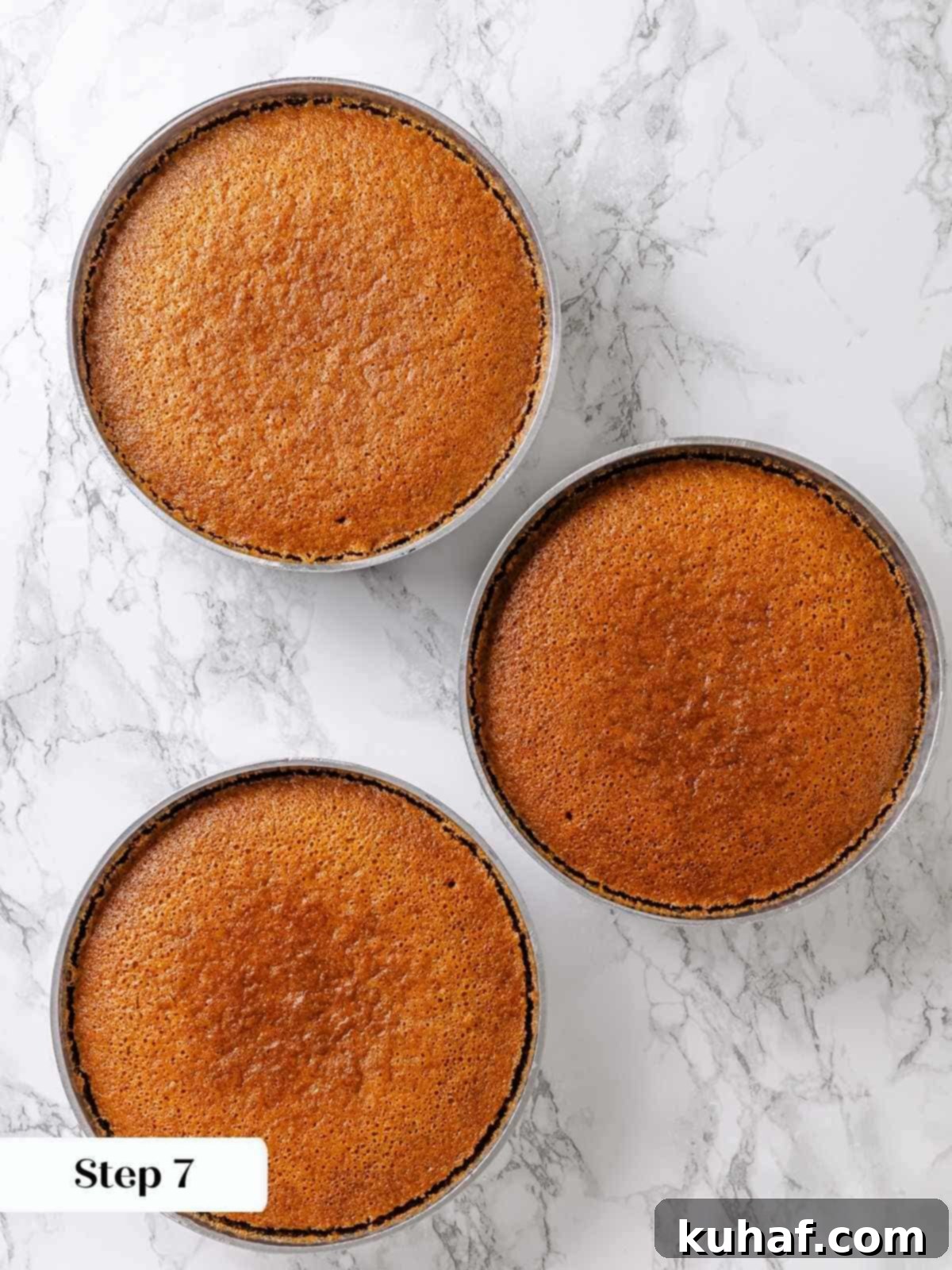 Pure Maple Indulgence 11 Golden brown maple cake layers, perfectly baked in round pans, cooling on a wire rack before frosting.