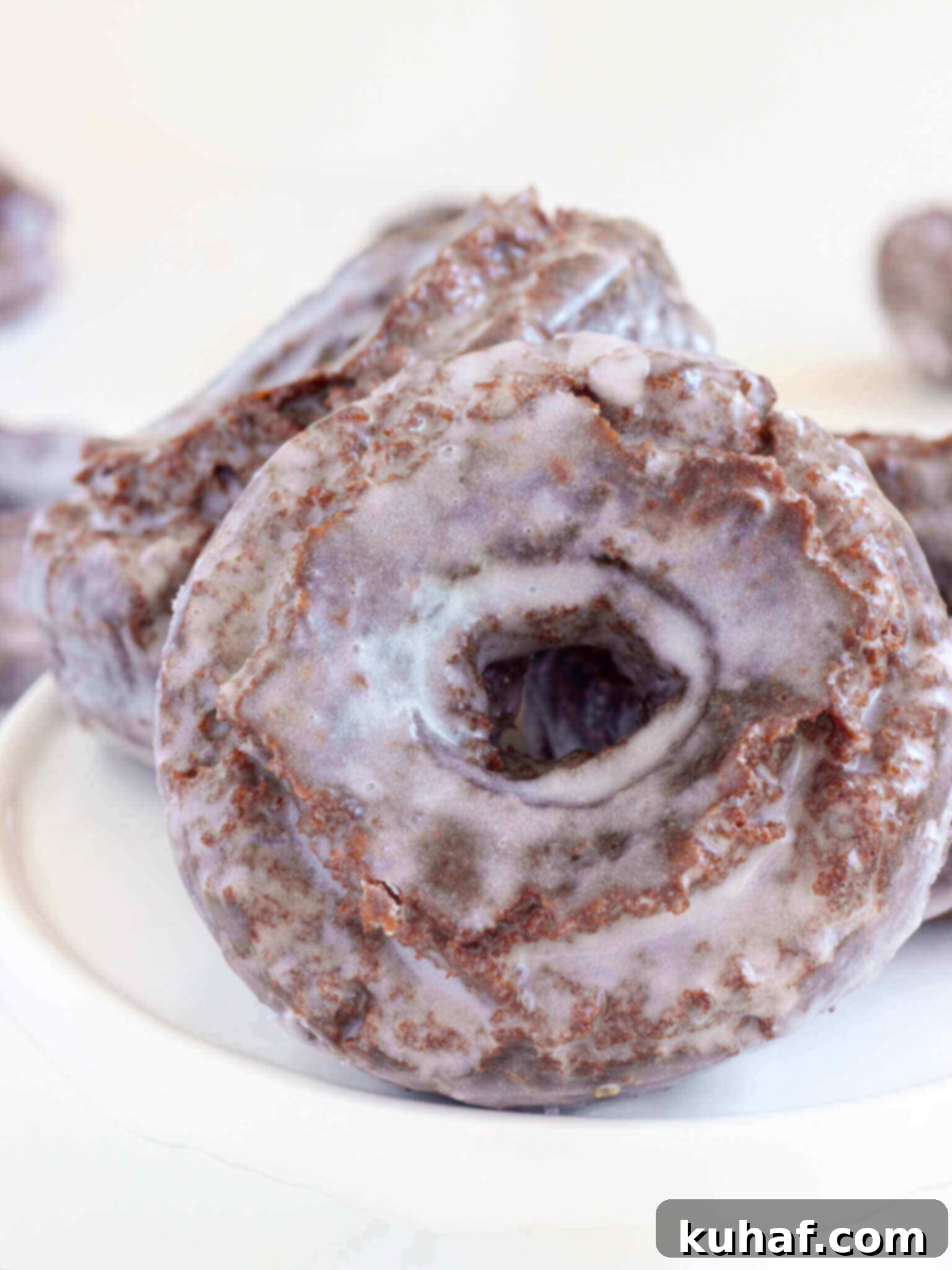 Chocolate Cake Donut Glazed.