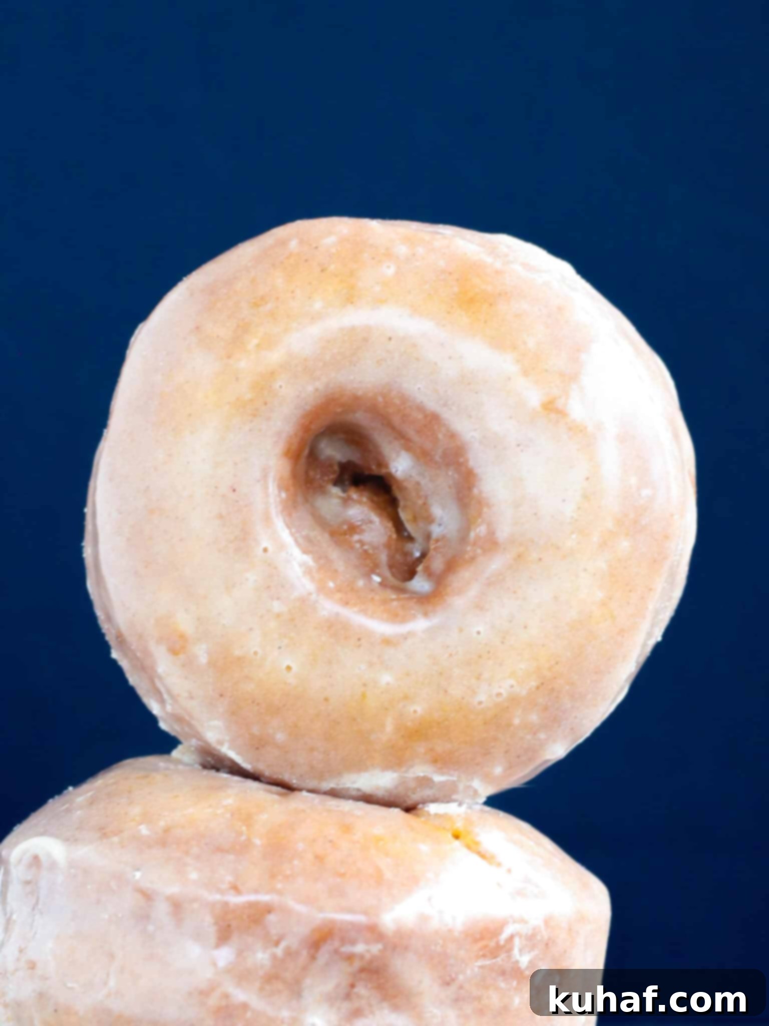 glazed donut whole.