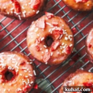 These Lemon Strawberry Cake Donuts have a soft, tender lemon almond cake absolutely coated in a strawberry glaze made with a quick homemade strawberry jam! And easier than you think!