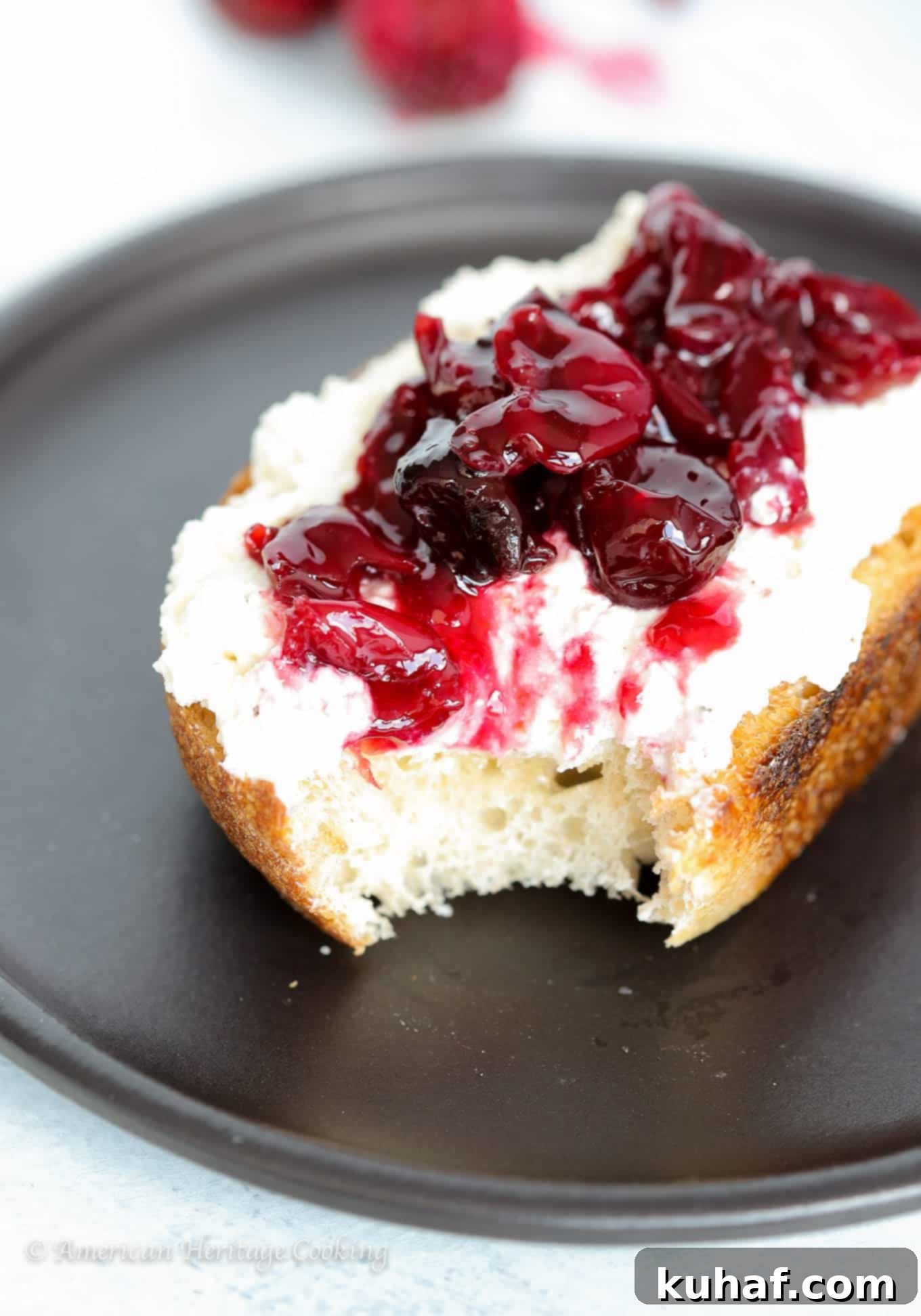 These Cherry Preserves are quick and easy! Stock up on Summer’s bounty and enjoy all year! I spread mine on black pepper honey ricotta toast for an easy snack or breakfast. 