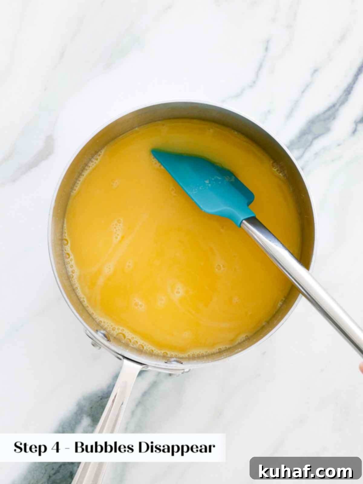 cooking lemon curd.