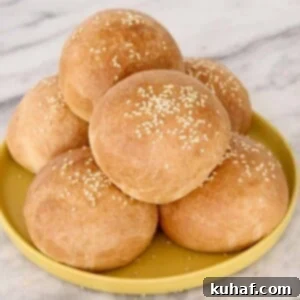 stacks of buns on yellow plate.