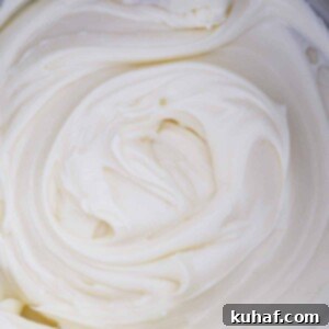 Cream Cheese Buttercream in mixing bowl
