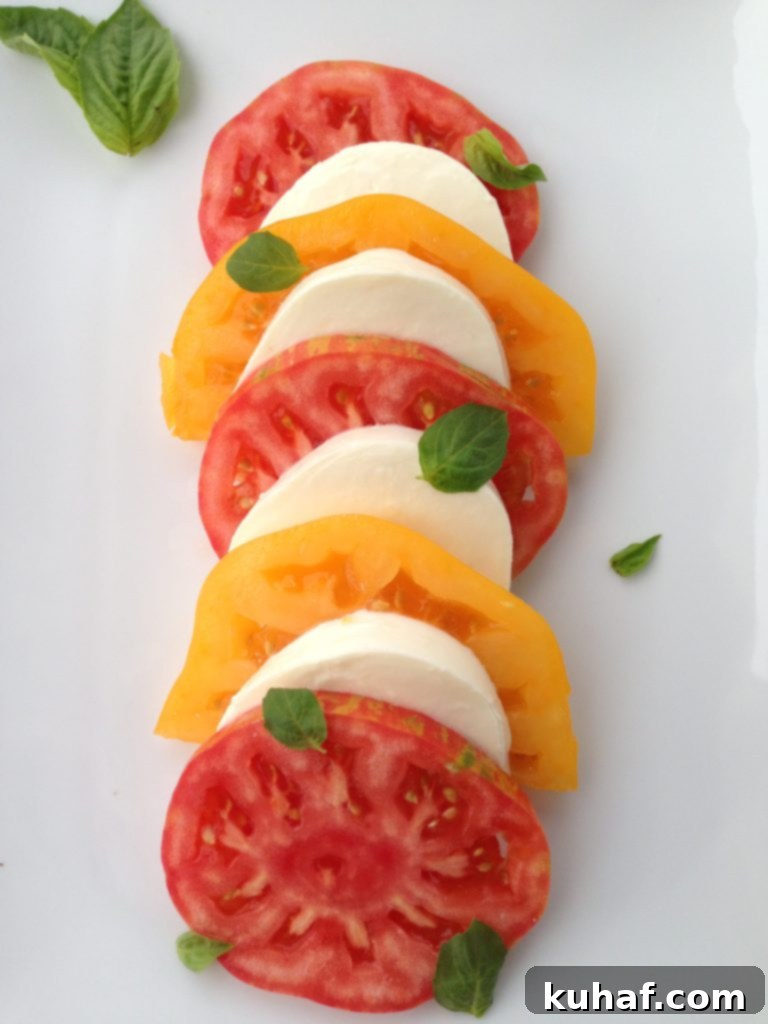 Heirloom Tomato and Mozzarella Salad