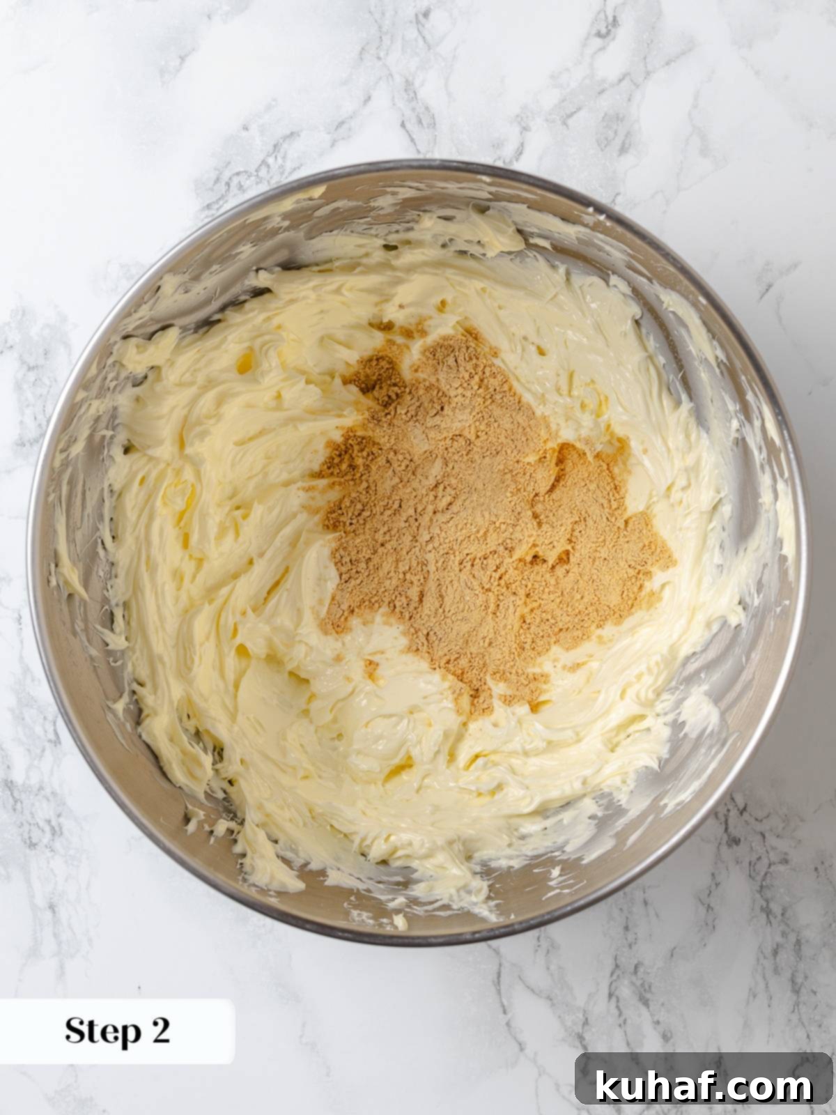 Powdered peanut butter added to the frosting mixture, enhancing the concentrated peanut flavor.